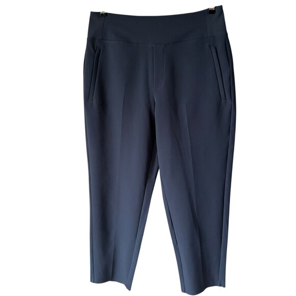 Athleta Endless High Rise Pant Sz 8P Grey Blue Comfort Travel Athleisure Stretch - Picture 1 of 15